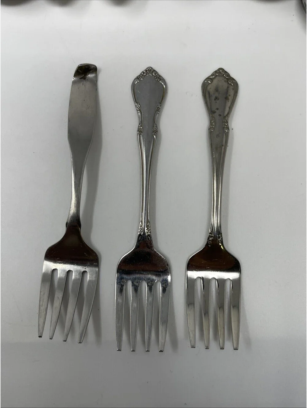 Vintage Oneida Chateau 3-Piece Child Flatware Feeding Set 1990 Silver with 7 Add